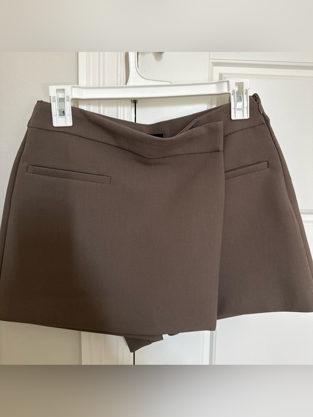 Zara Women's Brown Tailored Skort Shorts
